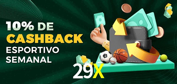 10% de bônus de cashback na 29X